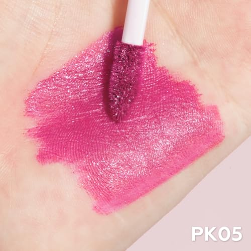 FOCALLURE Metallic Liquid Lipstick,Non Stick Cup Lip Gloss,High Impact Lip Color with Transfer-proof Wear,Long Lasting & Waterproof Lipstick Makeup for Women, PK05