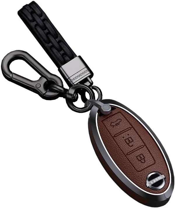 HIBEYO Funda para llavero para Nissan Qashqai Juke X-Trail Micra Murano J10J11 X-Trail T31 T32 Maxima Altima Sentra Infiniti G35 QX56 FX35 Q50 G37