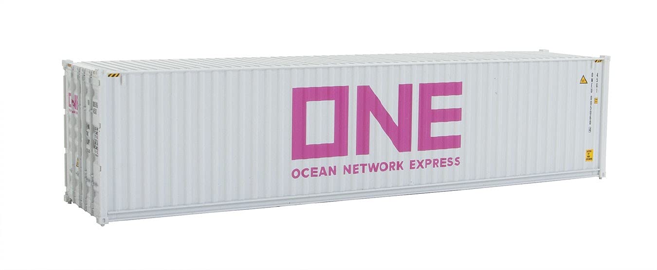 Walthers HO Scale 40' Hi-Cube Corrugated-Side Container Ocean Network Exp/ONE