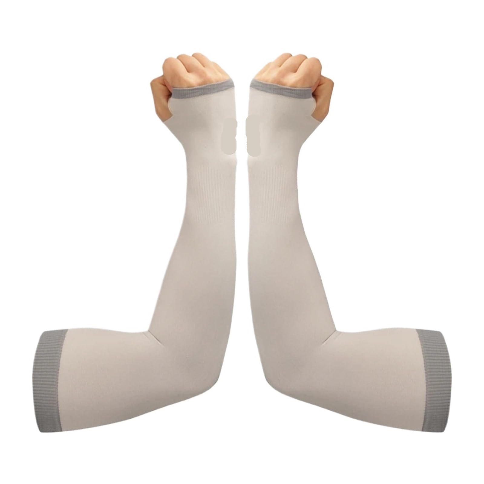 Generico 1 paio di copribraccia parasole for uomo e donna, con fori for i pollici, adatti for lo sport il ciclismo