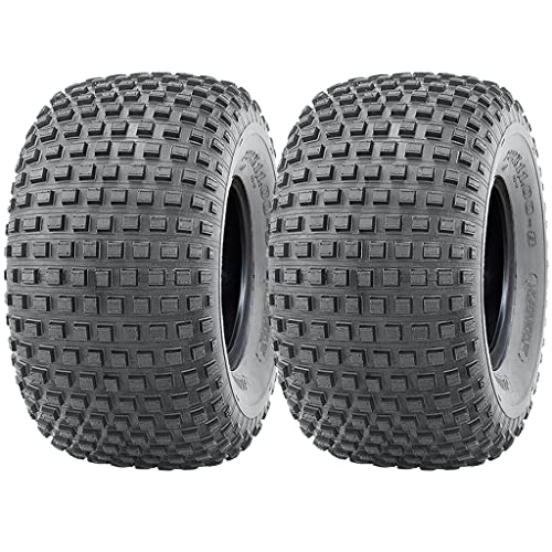 Pneus Quad 22x11.00-8 Parnells : Paire de Gommes 4 Plis Tubeless Wanda P323a pour Remorque ATV
