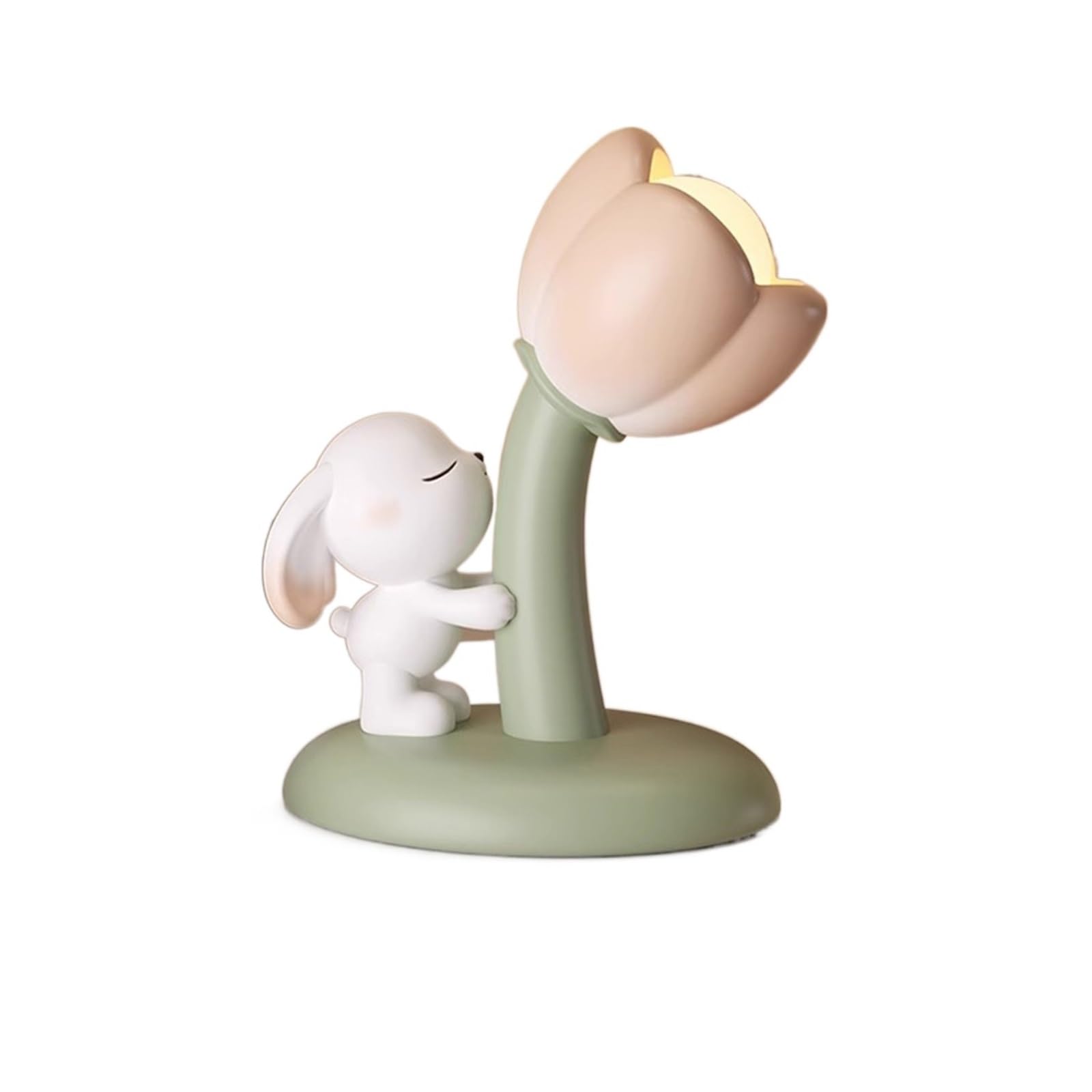 Lampka nocna Cute Bunny Lampka nocna Lampka nocna do pokoju dziecięcego Lampka nocna do sypialni Kwiatowa lampa stołowa Lampka do spania Wersja z wtyczką Lampka biurkowa