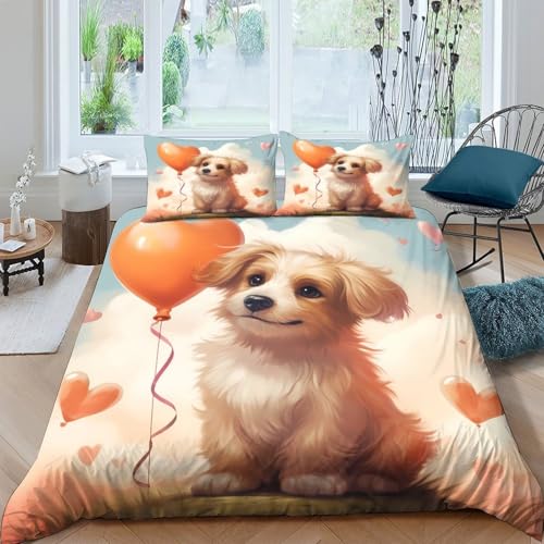 Housse de couette chiot fermeture éclair lit enfant propre - 4