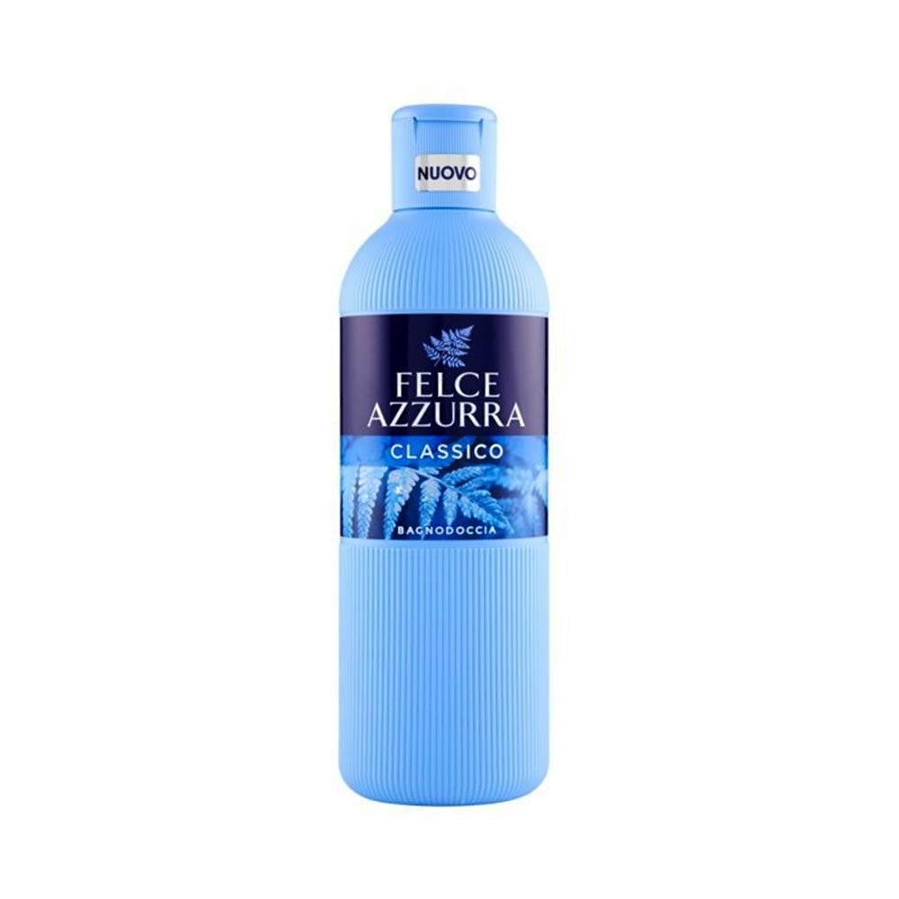 6x Felce Azzurra (Paglieri) Classic Shower/Bath Gel 650ml