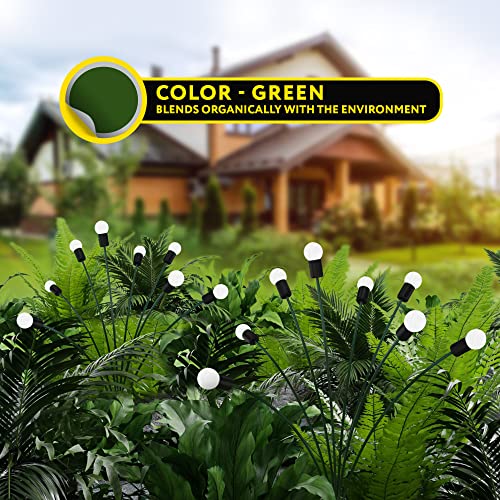 24 Leds Firefly Garden Lights Solar Outdoor With Green Stems - 3 Pack Solar Garden Lights For Yard - Starburst Solar Outdoor Lights - Solar Swaying Light For Yard Patio Decoration #TOP1