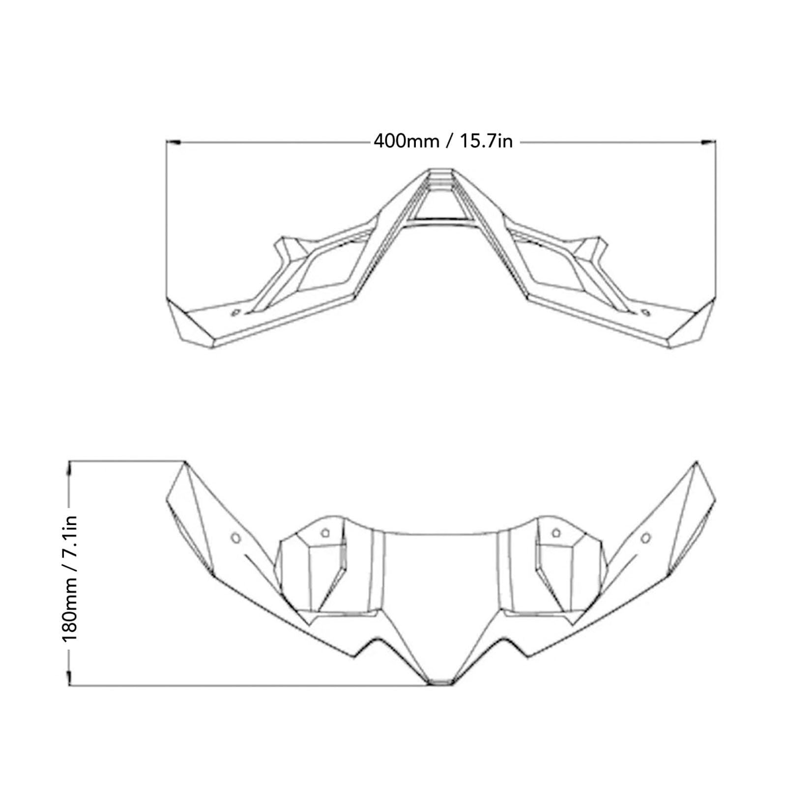 Winglet De Carénage Pour Z900 2020 2021 2022 2023 2024 Amélioration Aérodynamique En Fibre De Carbone Noire Stabilité Accrue À Haute Vitesse Look Sportif Et Installation Facile