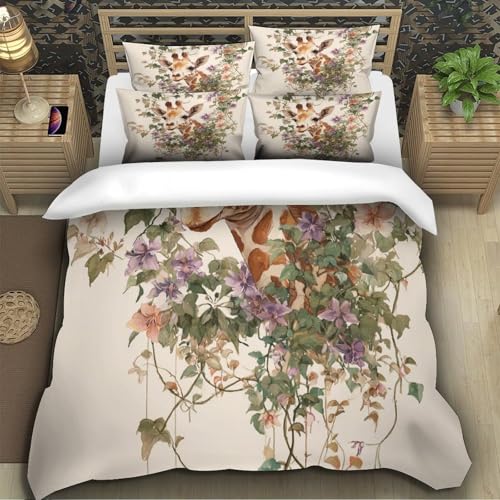 Housse de Couette Berger Allemand 3D Microfibre Super Douce Lit King Size - 5
