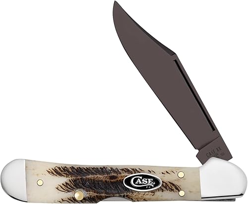 Case XX Knives Mini Copperlock Vintage Bone PVD Acero inoxidable 36742 Navaja de bolsillo