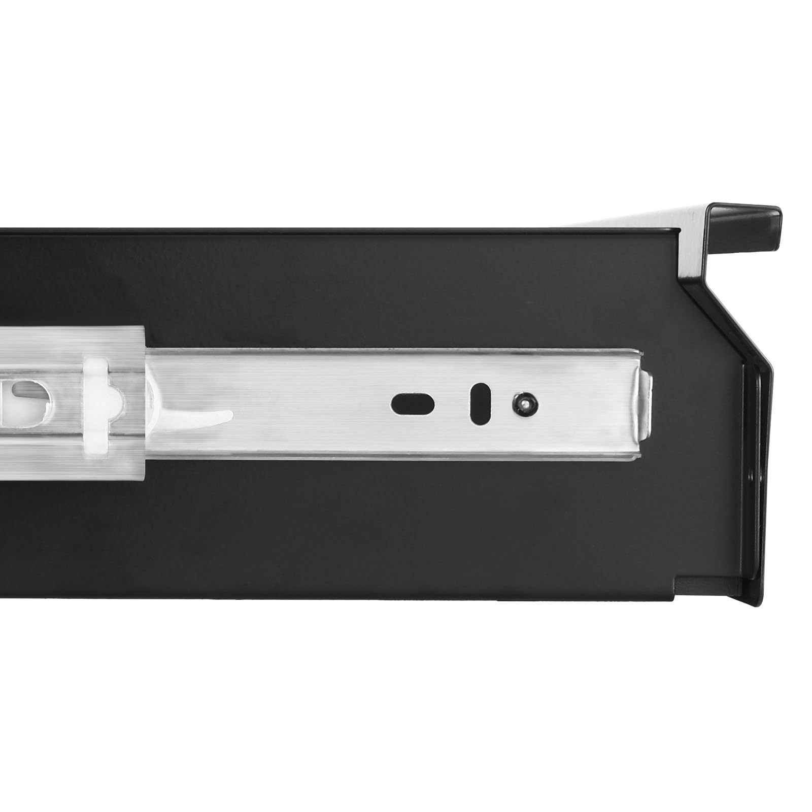 VEVOR Cassetto Estraibile Sotto Scrivania 740 x 235 x 107 mm Organizzatore Nascosto per Riporre Oggetti sulla Scrivania, Cassetto Portapenne Sotto Tavolo per Postazioni di Lavoro da Ufficio, Nero