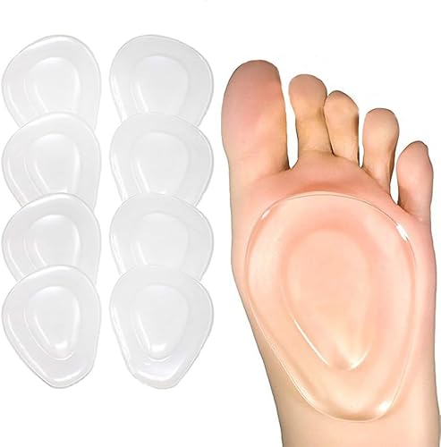 Miniatura 7 de Almohadillas metatarsianas de bola de pie, paquete de 10/5 pares de almohadillas de gel Mortons Neuroma Callus Alivio del dolor de pies, juanetes,