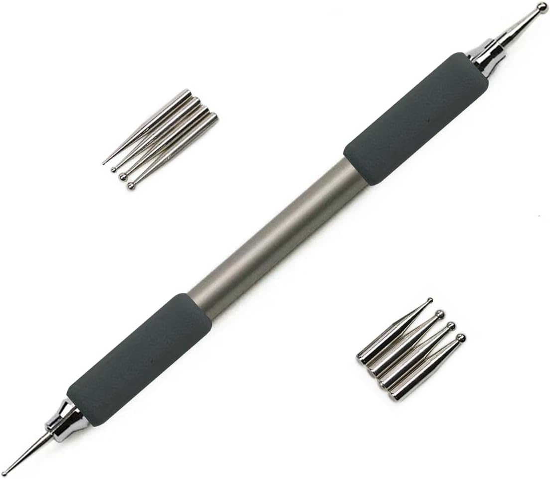 AEROVA Pottery Texture Sgraffito Stylus Tool, Pottery Stylus,Multiple Replaceable Needle Optiongs for Clay Carving, Hand-Decoration, Trimming, Ceramic Sculpting (1)