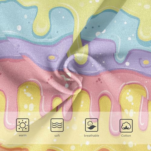 Wusikd Colorful Ice Creams Girls' Underwear Cotton Girls Briefs Soft Toddler Underwear 2T3