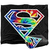 SUPERMAN Logo-Decke mit Silky Touch, superweich, 152 x 127 cm