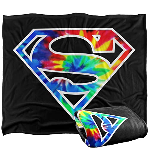 SUPERMAN Logo-Decke mit Silky Touch, superweich, 152 x 127 cm