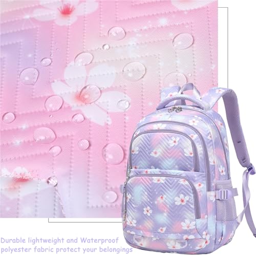 Joyfulife Lightweight Water Resistant Daisy Backpack for Girls Backpack Primary Elementary Students School Bags Teen Kids Bookbags4