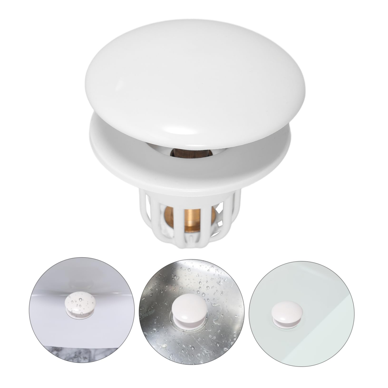 Uonlytech 4piezas Tapón De Drenaje para Lavabo Filtro Antibloqueo Diseño y Fácil Instalación Accesorio para Evitar Olores Baños y Cocinas