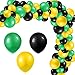 Sratte 120 Pcs Juneteenth Day Balloons Jamaica Latex Balloons Bulk 12 Inch Black Yellow Green Round Balloons Decor for Black History Month Independence Freedom Day Decorations Birthday Party Favors