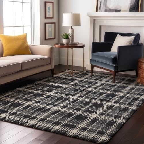 Tapete Lavable Addison Rugs Mayfield 10'x14' Negro