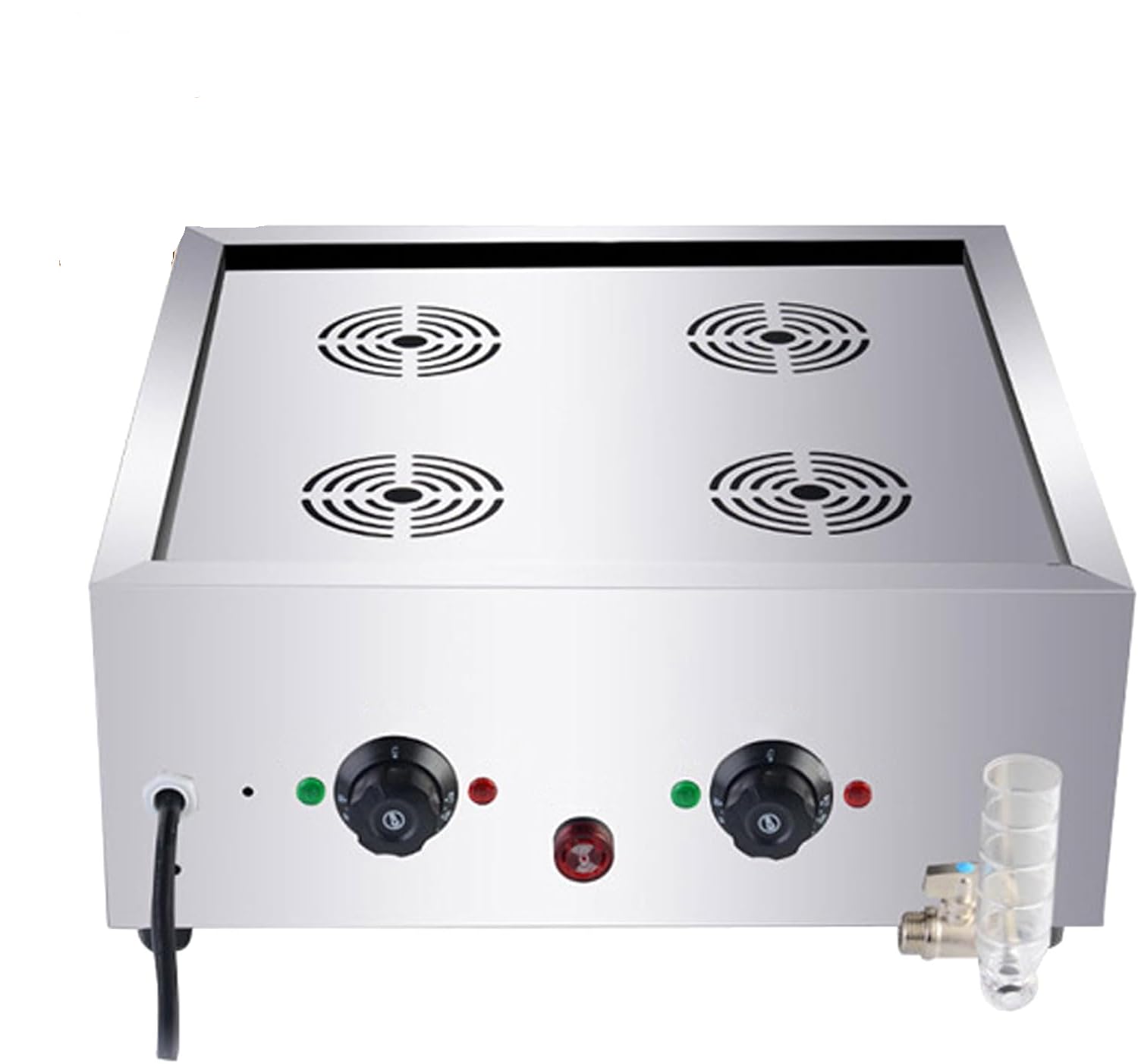 Vaporizador de bollos con alarma antiseca y control térmico preciso