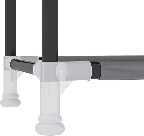 Miniatura 9 de UDEAR Zapatero de pie de 10 niveles, organizador resistente para armario, entrada, estante apilable para zapatos con cubierta a prueba de polvo,