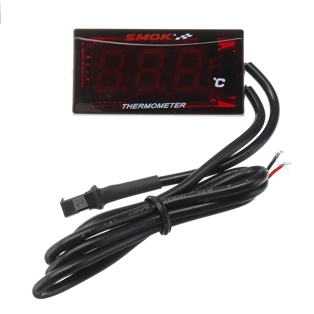 Universal LCD Digital Motorcycle Instruments Termometro Temperatura dell'Acqua - Azzurro
