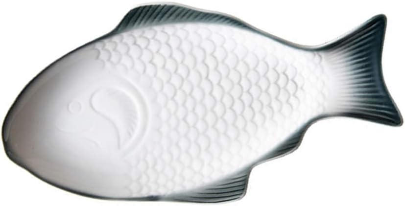 DOITOOL Fish Shape Plate Creative Snack Storage Ceramic Plate Decorative Tray Dinnerware