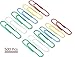 1InTheOffice Jumbo Paper Clip, Vinyl Coated Smooth Large Paper Clips 500 Pieces (Assorted Colored)