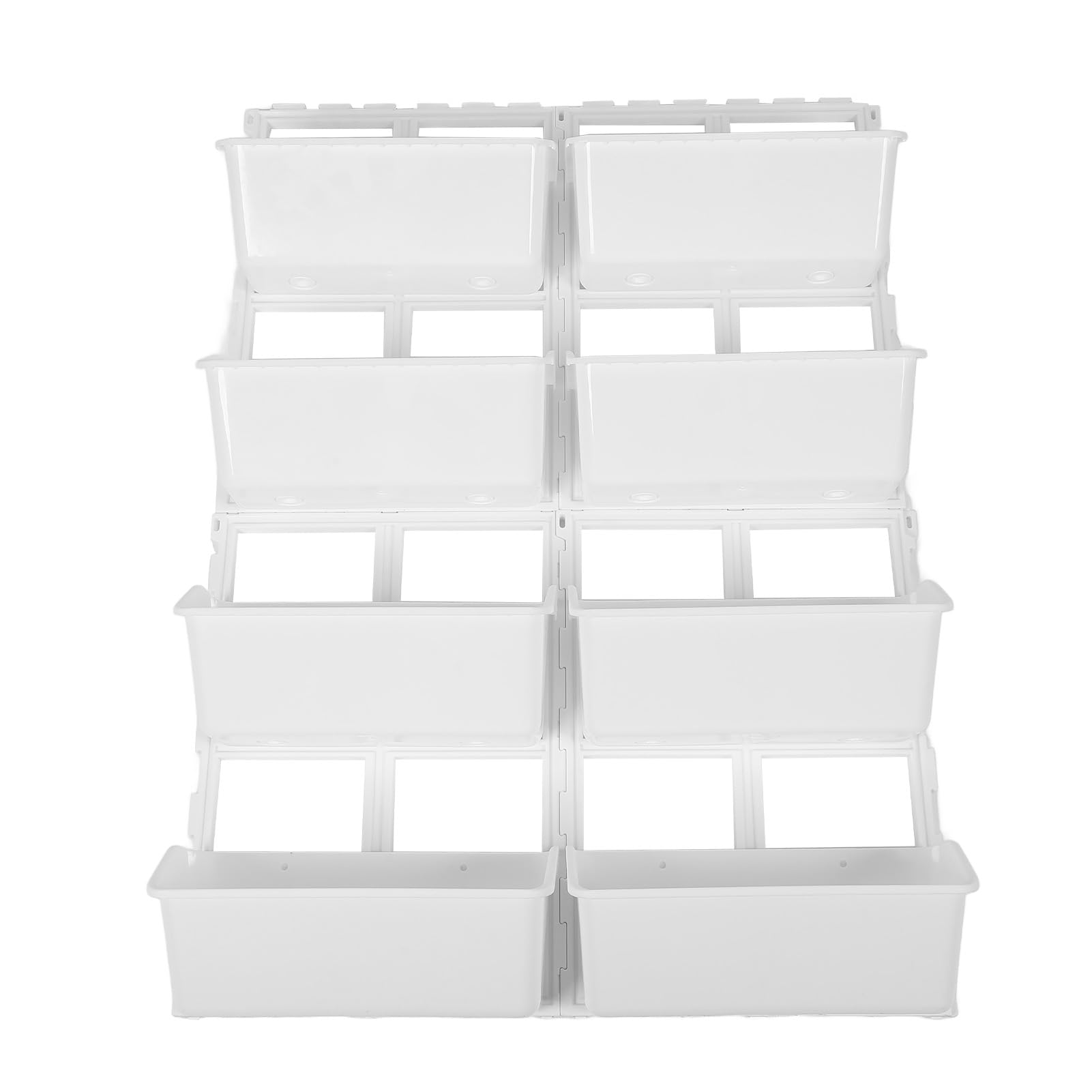 Cocoarm Pionowa Donica ścienna PP ABS Wisząca Donica ścienna 106 X 67 Cm Możliwość Połączenia z Podwyższonymi Grządkami na Balkon Patio Płot Ganek Ogrodnictwo w Pomieszczeniach i na Zewnątrz (WHITE)