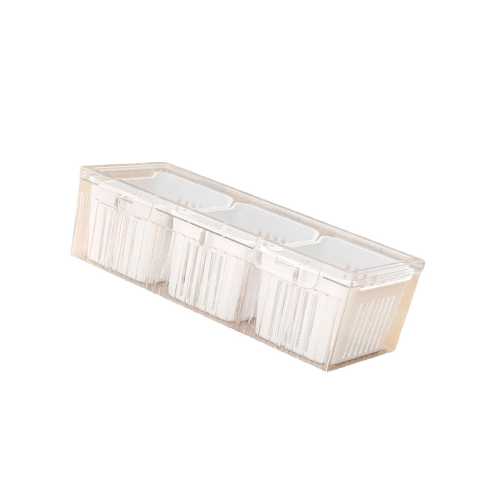 carotoe Resistant Food Preservation Container Multisection Design Refrigerator Storage for Kitchen Camping Use Refrigerator Storage Container with Compartments
