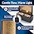 Alpine Corporation 72" Tall Indoor/Outdoor Mirror Waterfall Floor Fountain, LED Lights & River Stones, Elegant Bronze Finish for Home, Office, Patio & Entryway Decor