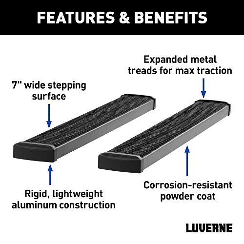 Luverne Grip Step estribos aluminio 115in para Silverado Sierra miniatura 4