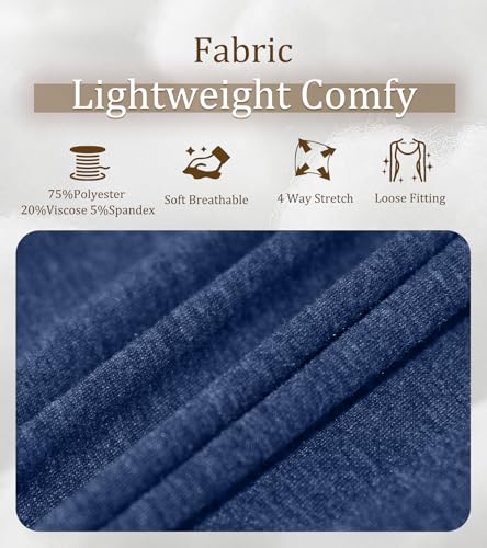 Women Long Sleeves Shirt with Built Sewn in Bra Loose Fit Tank Top Casual Padded Trendy Blouse Tunic Pullover4