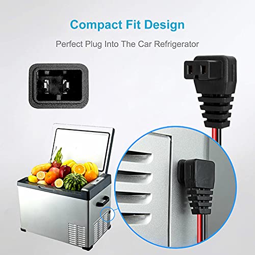Cllena Car Refrigerator Dc Power Cord, 12V/24V Car Fridge Cooler Power Supply Cables For Alpicool, Costway, Arb, Iceco, Setpower, Joytutus #TOP4