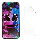 jioeuinly HotPepper Serrano3 Case Compatible for Hot Pepper Serrano 3 Phone Case QLink Wireless Smartphone 5.5 inch Cover + Film Soft TPU Screen Protector BQ
