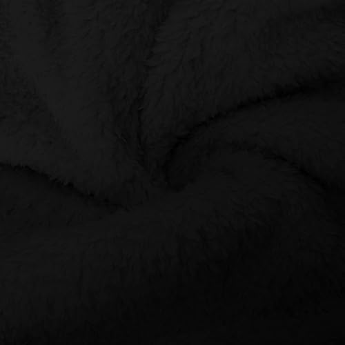 Girls Oversized Hoodies Fleece Sweatshirt Long Sleeve Warm 2025 Trendy Pullover Winter Casual Preppy Outerwear Tops(Black,4-5T)