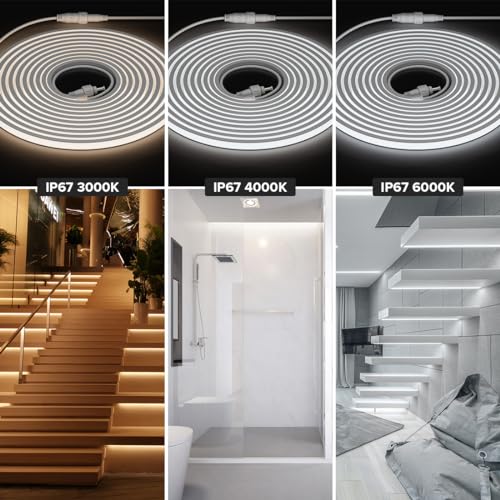 Tira LED BTF-LIGHTING COB 16.4FT IP67 4000K Blanco Natural miniatura 7