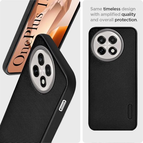 Image of Jkobi Back Cover Case for OnePlus 13R 5G (Textured Grip Design | Micro-Fiber Cloth Inside | Slim and Light Weight | Soft Touch and Feel | Black)