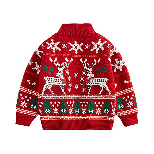 Phorecys Big and Little Girls Christmas Knitted Jumpers Kid Sweater Children Gifts Xmas Jumper2