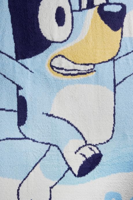 Image of Jay Franco Kids Feather Knit Blanket - 50 inch x 60 inch Inch Soft & Cozy Plush Throw for Bedroom & Couch Decor, Official Licensed Product, Multi - Bluey
