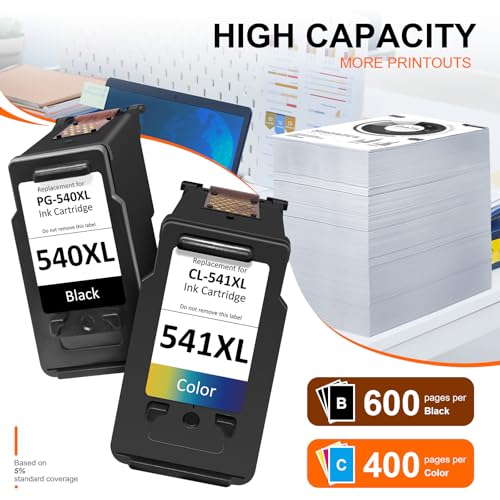 PIXELMY 540XL 541XL Twin Pack Replacement for Canon 540 and 541 Ink Cartridges PG 540XL Black and CL 541XL Colour Ink Cartridges for Canon Pixma TS5150 TS5151 TS5100 MG3600 MG3650 MG3650s MG4250 - Image 2