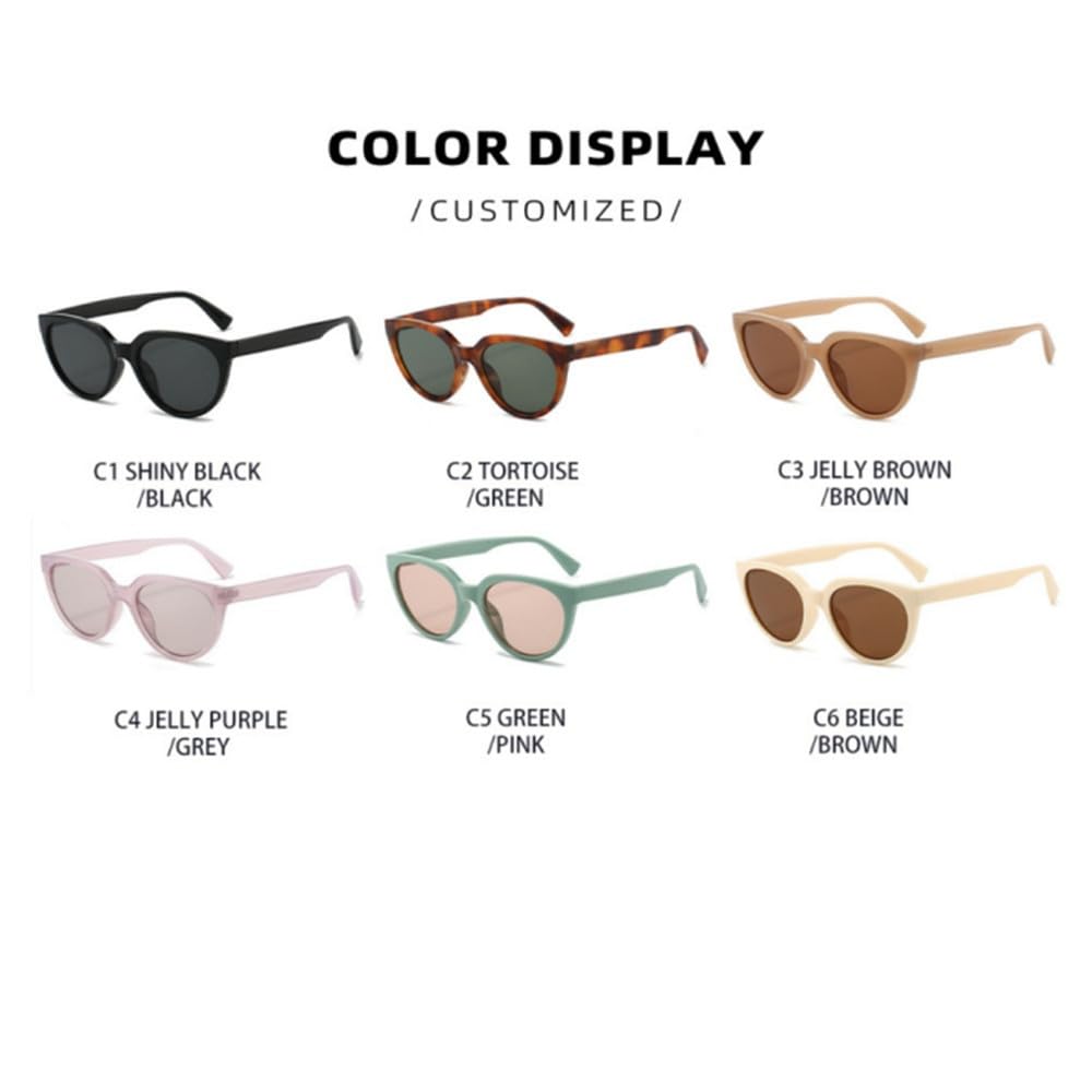 Occhiali da sole vintage a occhi di gatto per donna, occhiali da vista retrò alla moda con protezione UV, stile retrò hi