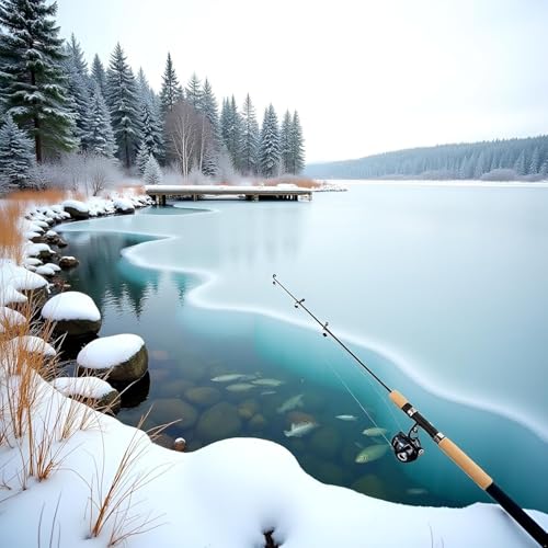 Taschen-Teleskop-Angelrute, Winterruten, Eisangeln, Stiftstange, Köder, Angelausrüstung, Spinnen, Werfen, Harte Rute ohne Rolle, nützlich und praktisch, Reise-Angelrute, Geschenke für Männer (75 cm)