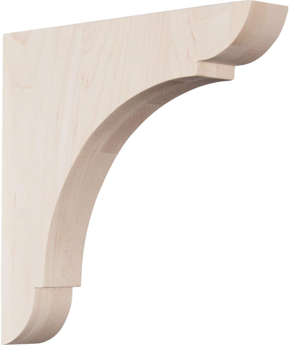 BKTW01X10X10OLRO wood brackets (red oak) 1-3/4W x 10D x 10H
