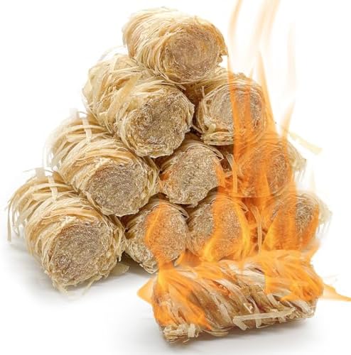 36PCS Natural fire Starters for Campfires, Charcoal Fires, fireplaces, barbecues, Chimneys, Pizza ovens, fireplaces, Grills and Other scenarios.