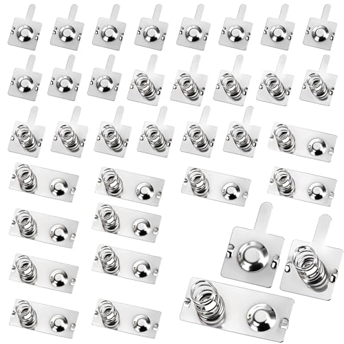 12 Pairs Battery Contacts AA Battery Springs Battery Negative to Positive Conversion Spring Contact...