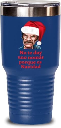Regalo para navidad vaso de vino y blanco no te doy una nomas