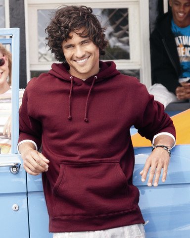 Independent Trading Co. mens Hooded Pullover Sweatshirt (IND4000) Maroon XL2