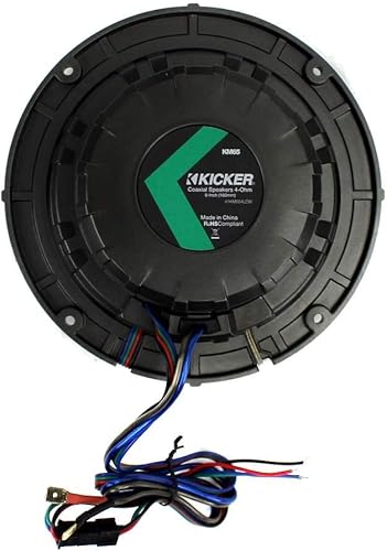 Miniatura 8 de Kicker KM65 6.5 "195W Multicolor LED Marine Coaxial Altavoces Combo con Control Remoto LED