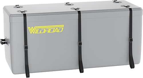 Miniatura 9 de Wildroad Combo de portaequipajes de enganche de carga plegable 152 cm x 61 cm x 15 cm 227 KG Portaequipajes plegable para enganche de remolque