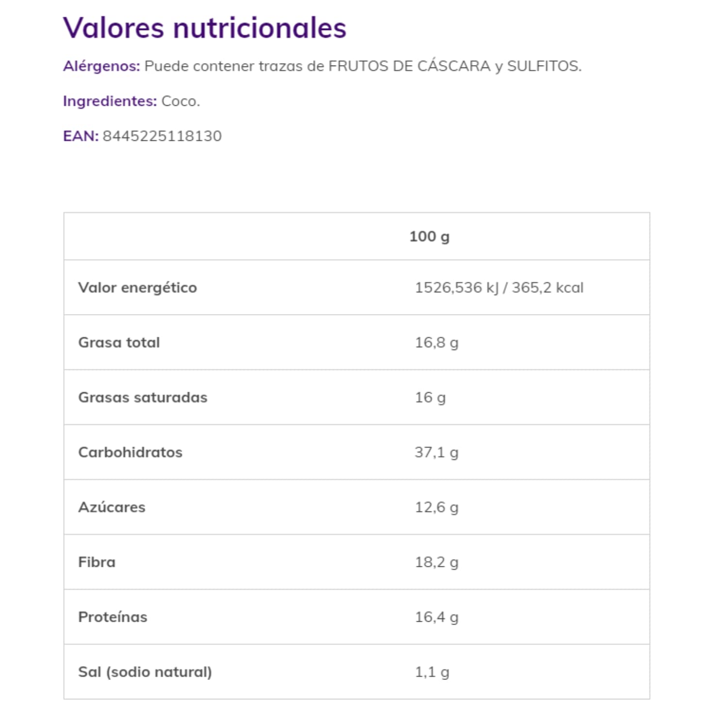 Farine de Noix de Coco 1,2 Kg nut&me | sain - sans gluten, sans additifs | Keto | végétalienne | Pâtisserie | Pack 3 x 400 g